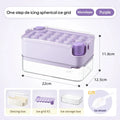 Axyaa Mini Ice Cube Tray with Lid and Bin: Spill-resistant Ice Maker for Cocktails