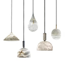 Axyaa Marble Art LED Chandelier - Luxury Dining Room Ceiling Lighting