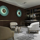 Axyaa Round LED Wall Lamp: Modern Nordic Wall Lights for Indoor Lighting, Living Room, Bedroom