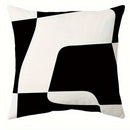 Axyaa Simple Black Line Printed Pillowcase for Living Room Sofa Chair, Home Decor