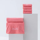 Axyaa Coral Fleece Towel Bath Set 2025 - Solid Color Simple Combo
