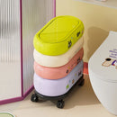 Axyaa Large Capacity Movable Waste Bin with Lid - High Value Kitchen Storage Bin