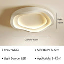Axyaa Nordic LED Ceiling Light: Minimalist Modern Design Geometric Master Bedroom Light