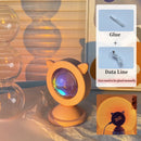 Axyaa Mini Sunset Projector USB LED Night Light for Romantic Atmosphere and Room Decor