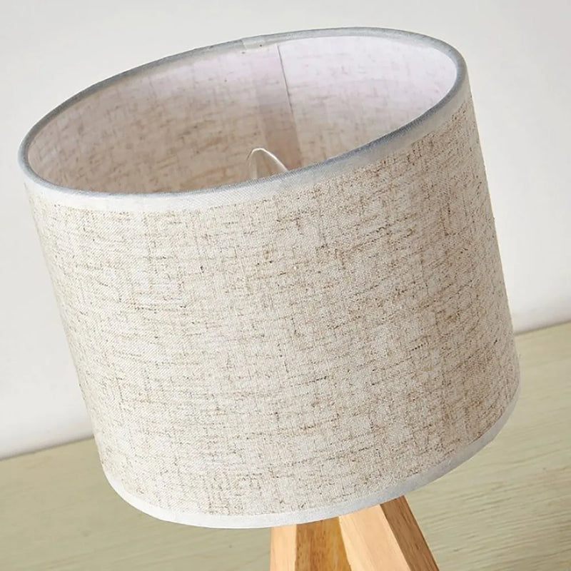 Axyaa Nordic Modern Art Desk Lamp Fabric Bedside Light for Bedroom Study