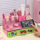Axyaa 3-layer Makeup Storage Organizer for Dressing Table: Cute, Kawaii, and Functional