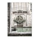 Axyaa Olive Tree Architecture Canvas Print Wall Art Posters for Living Room