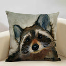 Axyaa Linen Farm Animals Cushion Cover 45x45CM - High-quality Bedroom Decor