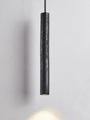 Axya Natural Black Stone Tube Pendant Chandelier for Bedroom and Home Room