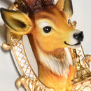 Axya LED Deer Wall Lamp: Modern Art Decor Lighting for Living Room