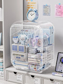 Acrylic Organizer with Drawers by Axyaa: Stylish Desktop Storage for Stationery