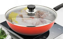 Axya Stainless Steel Wok Lid with Tempered Glass - Premium Quality