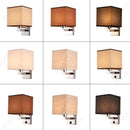 Axyaa LED Fabric Wall Light Switch Lampshade for Bedroom & Restaurant