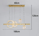 Axyaa Crystal Chandelier Indoor Ceiling LED Lighting for Living Room