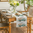 Watercolor Flowers Table Runners by Axyaa: Farmhouse Dining Table Decor for Holidays, Parties, Weddings