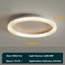 Axyaa Gold/White Ceiling Chandelier - LED Ring Light for Bedroom, Kitchen, Dining Room