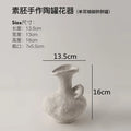 Axyaa Embryo Ceramic Vase Retro Desktop Decor Flower Arrangement Ornament Pot