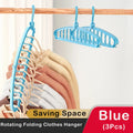 Axyaa Rotating 11-Hole Clothes Hanger & Scarf Organizer