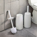 Axyaa Soft Bristle Toilet Brush with Splash Proof Handle and Base