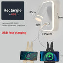 Axyaa USB Interface Dimmable LED Wall Lamp With Switches, Modern Metal Body & Acrylic Lampshade