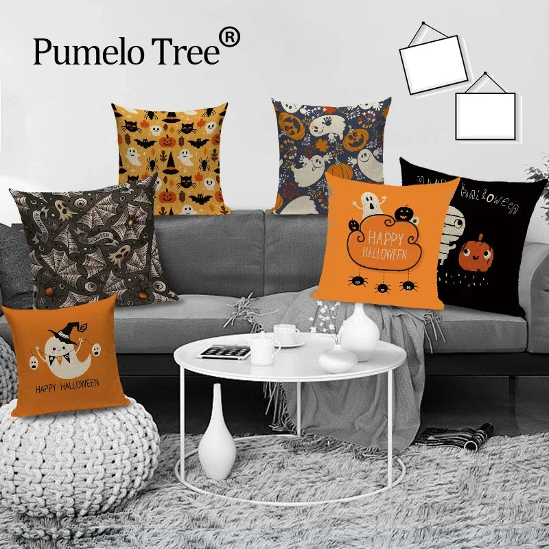 Halloween Demon Cushion Cover for Festive Home Decor by Axyaa