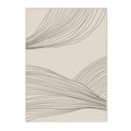 Beige Line Minimalist Canvas Painting Bohemia Abstract Posters by Axyaa