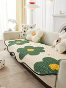 Axya Cotton Sofa Cover for Irregular Shaped Sofa - Four Seasons Universal Couch Protector