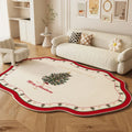 Luxury Axyaa Christmas Living Room Carpet with Special Sofa Fit, Coffee Table Comfort Rug