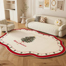 Luxury Axyaa Christmas Living Room Carpet with Special Sofa Fit, Coffee Table Comfort Rug
