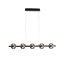Axyaa Round Glass Chandelier Pendant Lamp for Dining Room and Kitchen