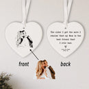 Axyaa Personalized Ceramic Photo Engraved Heartfelt Keepsake Gift
