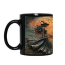 Axyaa Witch Ceramic Coffee Cup Halloween Gift for Witch Fans