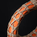 Axyaa Geometric Rattan Vase Straw Plaited Floral Arrangement Home Decor Accessories