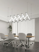 Axyaa Nordic LED Black Gold Chandelier for Dining Room Kitchen Lighting