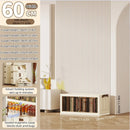 Axyaa 23.6" Double-Door Foldable Storage Box, Heavy-Duty Rolling Cabinet for Various Items