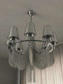 Axyaa Tassel Chandelier for Dining Room, Kitchen, Bedroom, Wedding, Entry Way