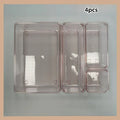 Axyaa Transparent Drawer Storage Box: Kitchen Tableware Cosmetics Organizer