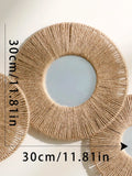 Boho Macrame Mirror Wall Hanging by Axyaa - Handmade Jute Rope Decor for Home