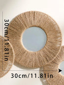 Boho Macrame Mirror Wall Hanging by Axyaa - Handmade Jute Rope Decor for Home