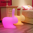 Axyaa RGB Small Rabbit Night Light with Remote Control for Kids' Bedroom