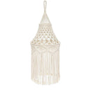 Axyaa Macrame Cotton Rope Lamp Shade Chandelier Nordic Handmade Chic Boho Decor