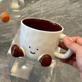 Axyaa Cartoon Ceramic Coffee Mug Handle Drinking Cup Home Decor Gift