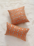 Axyaa Modern Embroidery Detail Cushion Cover, Home Decor Throw Pillow Case