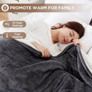 Axyaa Heated Electric Blanket Queen Size, 10 Heating Levels, 12H Auto Off