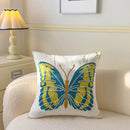 Axyaa Pastoral Flower Embroidery Pillowcase - Canvas Towel Sofa Cushion Cover