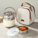 Axyaa Stainless Steel Bento Lunch Box Set with Chopsticks and Spoon