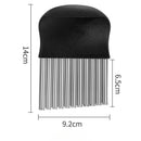 Axyaa Crinkle Cut Knife Chopper French Fry Maker - Stainless Steel Vegetable Slicer