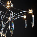 Axyaa Luxury Crystal Chandelier for High Floors with Starlight LED Lighting