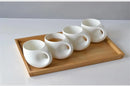 Axyaa Water Drop Design Bone  Coffee Cup & Beer Mug Set