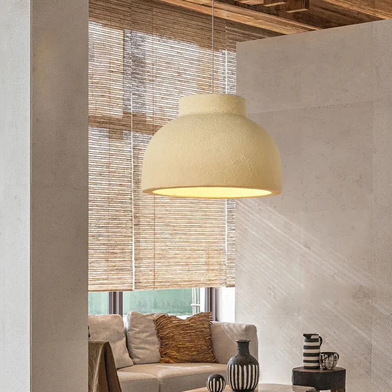Axyaa Wind Pendant: Nordic Bowl LED Chandelier for Home Decor & Dining Area